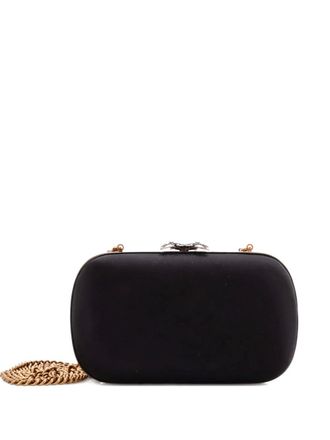 Gucci Animalier Broadway Box Satin clutch bag - Black