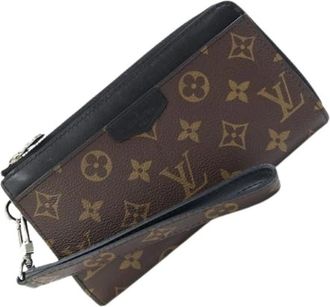 Louis Vuitton Pre-owned Long wallet (bi-fold) - Heren - Vintage Clutch - Bruin - ONE Size - Vintage