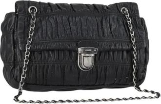 Prada Pre-owned Shoulder Bags, female, Black, Size: ONE SIZE Pre-owned Leather Shoulder Bag