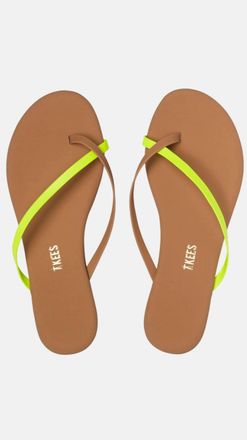 Tkees Womens Riley Sandals In Neon Yellow
