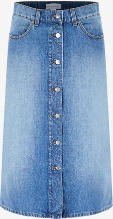 Stella McCartney Denim-Midirock Iconic Blue Iconic