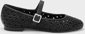 Charles & Keith Woven Mary Jane Flats