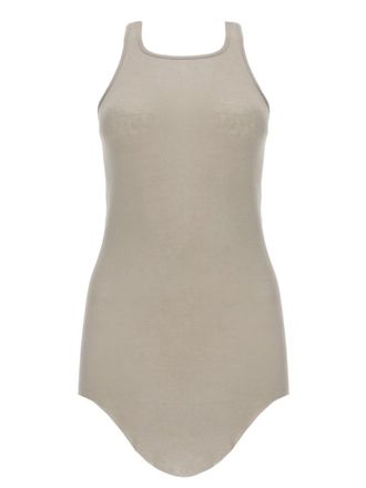 Rick Owens Sleeveless Elongated Rounded Hem Tank Top