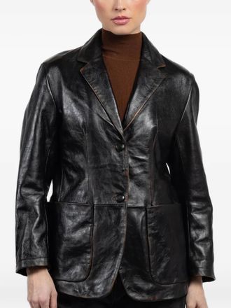 Giorgio Brato x Jade Over single-breasted blazer - Black