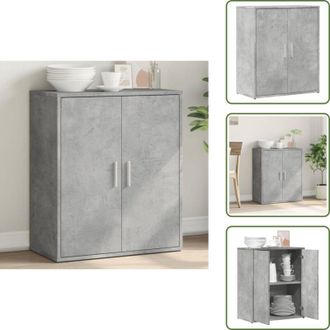 vidaXL Credenza in legno multistrato - vidaXL Credenza Grigio Cemento 60x31x70 cm in Legno Multistrato - Credenza per casa