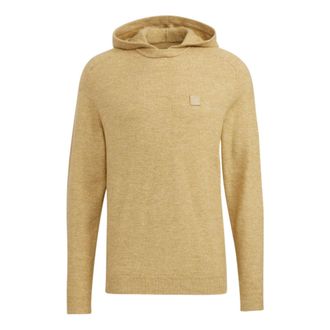 adidas Mens adidas Gt Wool Hd Embroidered Label Logo Hooded Long Sleeves Khaki HG3263