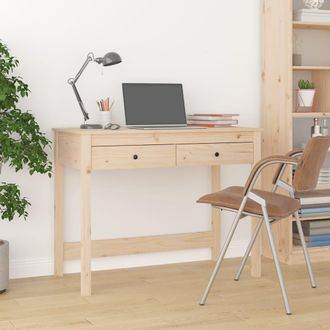 vidaXL Vidaxl - Escritorio Con Cajones Madera Maciza De Pino 100x50x78 Cm