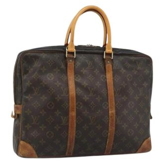 Louis Vuitton Pre-owned Monogram Business Bag - Dames - Pre-owned - Bruin - Maat: ONE Size Leer
