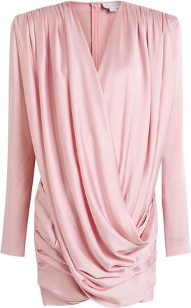 Stella McCartney Stella Mccartney Draped Satin-crepe Mini Dress - Light Pink - 42 (UK10 / S)