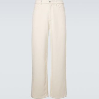 Auralee Silk denim wide-leg pants
