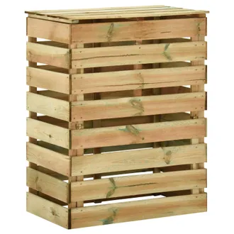 vidaXL Compostiera Da Giardino A Listelli Verde 106 X 58 X 110 Cm Vidaxl