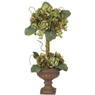 Nearly Natural Artichoke Topiary Artificial Flower Arrangement in Green at Nordstrom