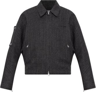 Courrèges Jassen, Dames, Zwart, XS, Wol, Wollen jas