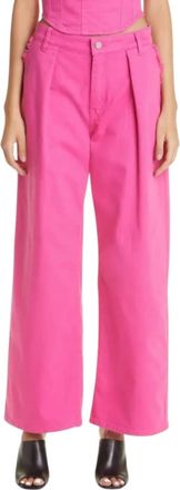 Baum Und Pferdgarten Nakita Wide Leg Trouser Jean In Shocking Pink