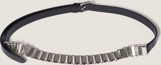 Miu Miu Leather and metal belt