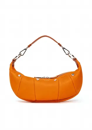 Hammitt Womens Erica Small Handbag In Tailored Tangerine/silver