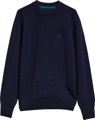 Barbour Newtown Crew Neck Jumper - Heren - Ronde hals truien - Blauw - S - Truien & Vesten
