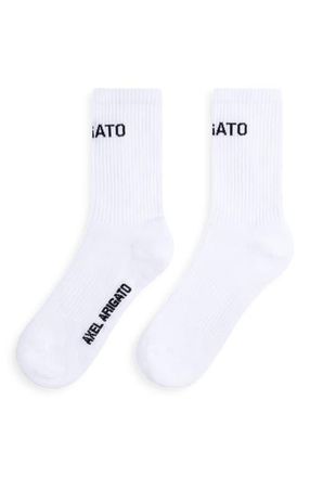 Axel Arigato Arigato Logo Tube Socks in White at Nordstrom, Size Medium
