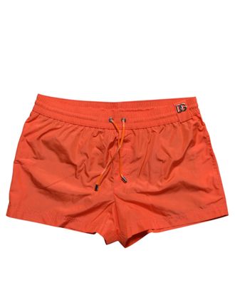 Dolce & Gabbana Orange Polyester Beachwear Shorts 2Pc Mens Swimwear