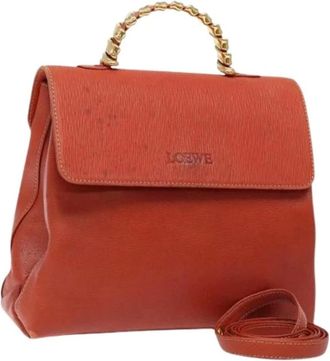 Loewe Pre-owned Handbags, female, Red, Size: ONE SIZE Pre-owned Leather handbags
