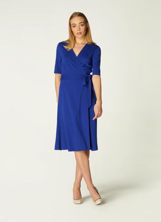 L.k. Bennett Womens Juliet Dresses, Royal - Blue Cotton - Size 6 UK