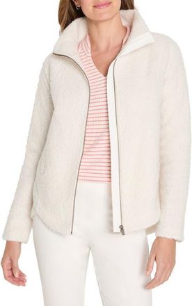 Nic+Zoe All Year Curly Boucl&eacute; Jacket in Classic Cream at Nordstrom, Size X-Large