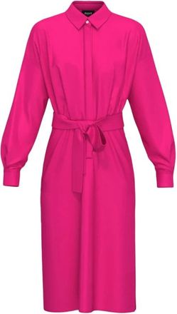 Marella Polyester Jurk Model Beta - Dames - Shirt Kleedjes - Paars - 2XS - Polyester - Kleedjes