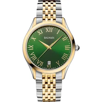 Balmain Classic R Bracelet Watch, 41mm in Two Tone Steel Gold at Nordstrom