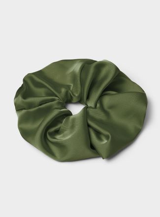 Simons Womens Large satin coloured scrunchie