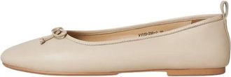 Cesare Gaspari Leren Ballerinas - Dames - Ballerinas - Beige - 37 EU - Leer - Schoenen