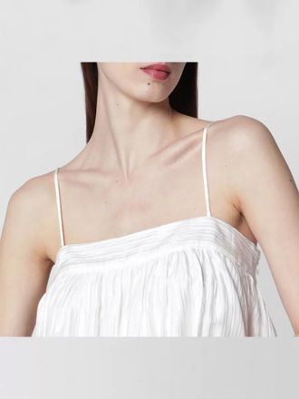 Rotate textured top featuring delicate spaghetti straps