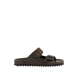 Officine Creative Sliders, male, Brown, 7 UK, Agorà 010 Slide Sandals