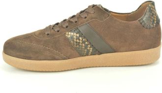 Gabor Schoenen, Dames, Bruin, 35 1/2 EU, Su&egrave;de, Bruine su&egrave;de +print sneaker gum Z