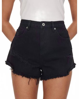 Kancan Baylee Denim Shorts In Black