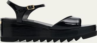 Stella McCartney 80mm Elyse Patent Platform Sandals