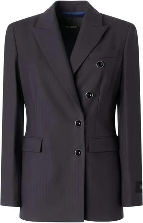 Pinko New Amalfi Blazer - Dames - Blazers - Blauw - S - Wol - Jassen