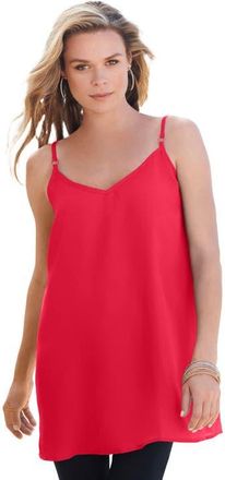 Roaman's V Neck Cami in Vivid Red at Nordstrom, Size 12