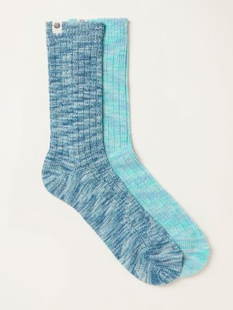 Fat Face FatFace Blue 2 Pairs of Boot Socks