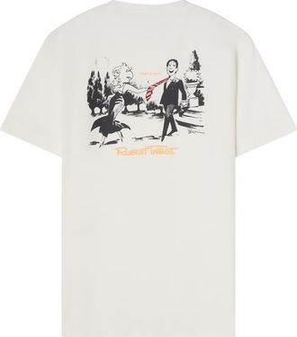 Robert Talbott Stretch Jersey Graphic Dean Tee in White/dress at Nordstrom, Size Xx-Large