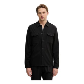 Lindbergh Overshirt - Heren - Casual Overhemden - Zwart - M - Polyester - Overhemden