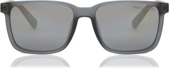 Polo Ralph Lauren PH4189U Polarized 5696Z3 Mens Sunglasses Grey Size 55