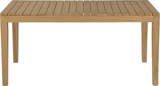 Miliboo Mesa De Jard&iacute;n Rectangular De Madera De Teca Maciza L160 Cm Ubud