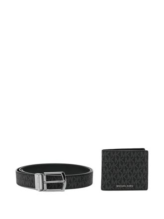 Michael Kors Set portafoglio e cintura - Nero