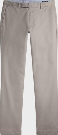 Polo Ralph Lauren Mens & apos; Stretch Twill Slim Straight Flat-Front Trousers