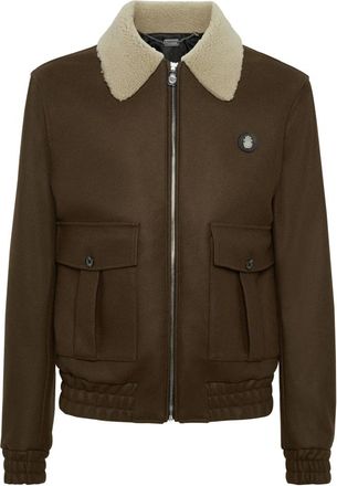 Billionaire Boys Club Jassen, Heren, Bruin, 2Xl, Wol, Shearling Wollen Jas