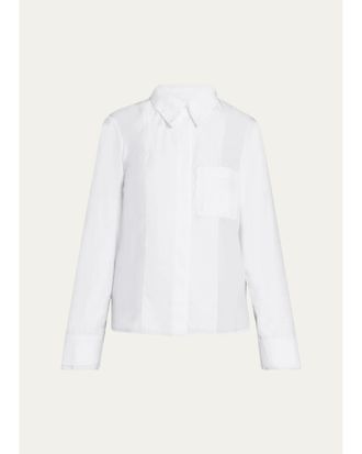 TWP Double-Layer Boyfriend Shirt in Superfine Cotton Shirting