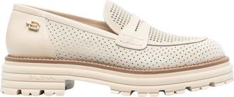 Baldinini Mocassins voor nette schoenen - Dames - Loafers - Wit - 36 EU - Leer - Schoenen