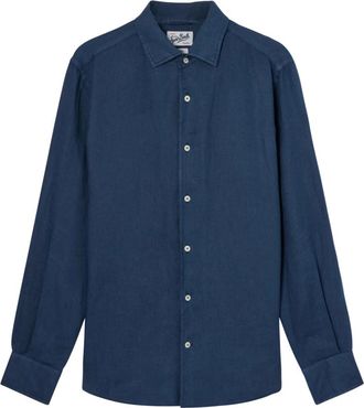 MC2 Saint Barth Raphael Chambray Shirt - Heren - Casual Overhemden - Blauw - XL - Denim - Overhemden