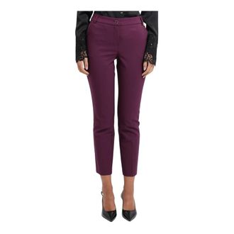 Fracomina Cropped Broeken - Dames - Vrijetijds broeken - Paars - L - Broeken