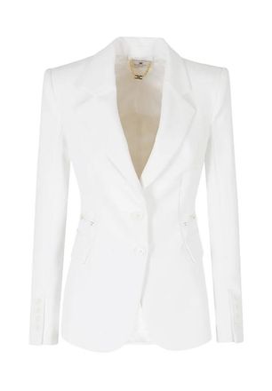 Elisabetta Franchi jack van dubbellaagse stretchcr&ecirc;pestof